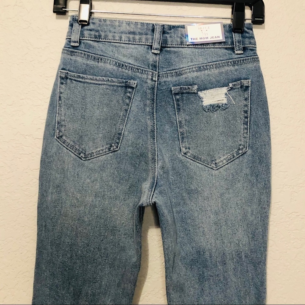 NWT Tinseltown Distressed High Rise The Mom Skinny Jeans Size 25 - Picture 10 of 12
